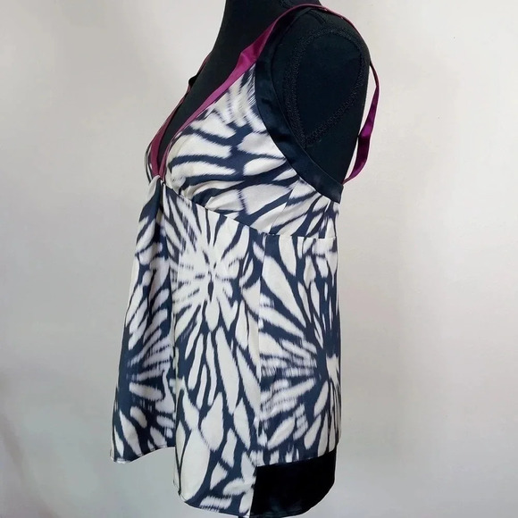 ETRO | MADE IN ITALY PRINTED CROSS BACK SILK TOP - Picture 3 of 13